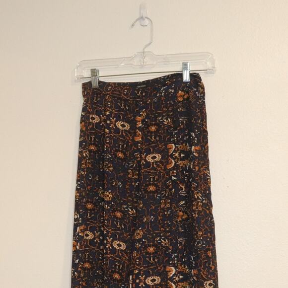 Forever 21 Navy Boho High Waist Wide Leg Pants Sz XS - Picture 2 of 10